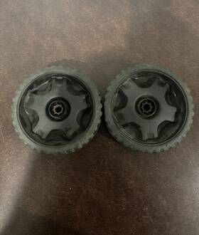 634-04607 Mtd Troy-bilt 7 X 2 Black Wheel Assembly Walk-behind Mowers Tb105