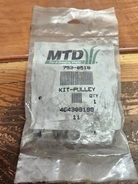 753-0518 Mtd New Idler Pulley Fits Self Propelled Walk Behind With Bolt And Bearing
