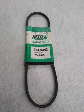 754-0343 Mtd 954-0343 Belt Oem Nos