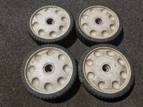 753-08175 Mtd Genuine Parts 691039194091 Troy Bilt And Others 8 Inch X 2 Wheel Assembly Set Of 4 Used But Good