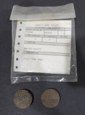 Hh-15-03077 Mtd New Friction Pad Pack Of 2 Oem Replacement Part Cub Cadet