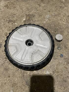 Mna153005-03 Murray Front Mower Wheel 8 Inch / Blackmax Bilt 21 Push W Cap/nut