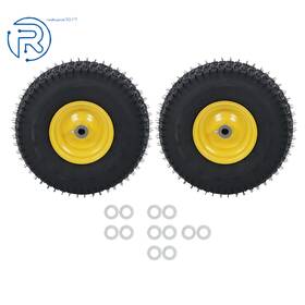 814422 Netuera 3/4 Inch Axle And 3 Offset Hub -2 Pack 15x6.00-6 Lawn Mower Inflated Tire Wheel