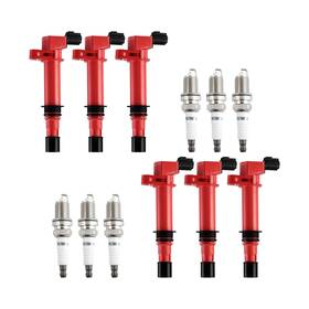 Uf270 Nextirrer Ignition Coil& Iridium Spark Plug Pack Of 6 Compatible With Dodge Ram Nitro 1