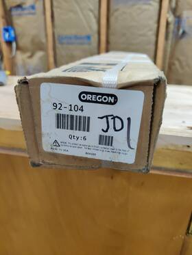192-104 Oregon 6 92-104 / Blades 100 Series 48 Inch Deck. John Deere