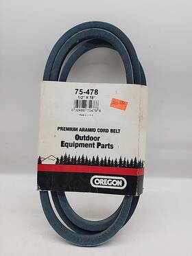 75-478 Oregon V-belt 1/2 Inch X 78 - Premium Aramid Chord Belt