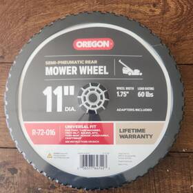 R-72-016 Oregon 11 Inch Rear Wheel For Walk-behind Mowers Universal Fit