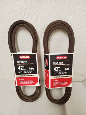 R-75-813 Oregon R75813 2 1/2 Inch X 96-5/8 Replacement Belt For 42 Deck Riding Mowers