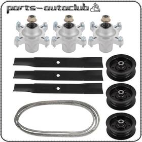 Pac1761640101part Parts-autoclub Deck Kit Blades Pulley Spindles Belt Fits Toro Timecutter Z5000 Z5020 Z5030