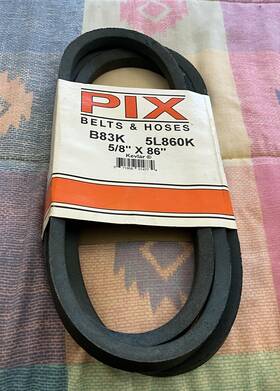 5l860k Pix B83k Belts And Hoses / 5/8 Inch X 86 Made With Kevlar