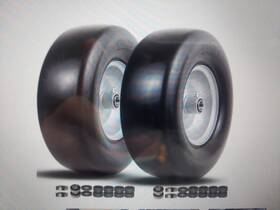 Ponsytocn 313020679638 13x5.00-6 Flat Free Tire And Wheel Front Zero-turn Smooth Assembly Replacem