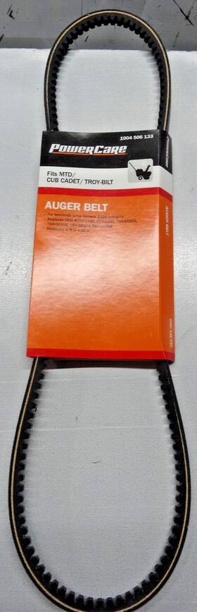 1004506133 Powercare 844547012702 Auger Belt For Mtd/cub Cadet/troy Bilt