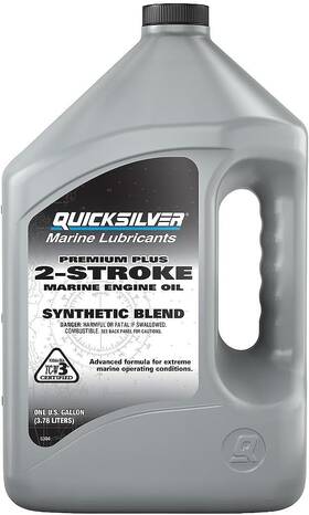858027q01 Quicksilver Premium Plus 2-stroke Synthetic Blend Marine Outboard Gallon