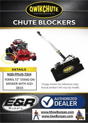 Nqd-fplus-72lh Qwikchute Chute Blocker For Ferris Models With New Icd 72 Inch Decks