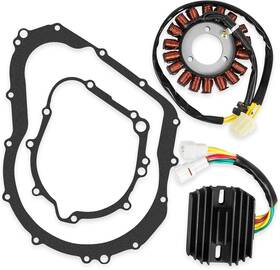 Wwj-263 Ransoto Stator With Regulator Rectifier Gasket Kit Compatible