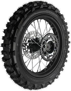 Redcap 600170696852 14 Inch Rear Wheel Rim Tire Assembly For Dirt Pit Bike Trail Black
