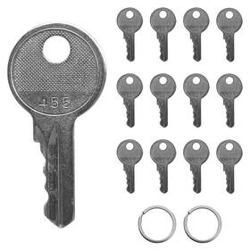 104466 Rmspo 12 Pack 455 Ignition Keys Compatible With Genie Skyjack Terex Snorkel Upr
