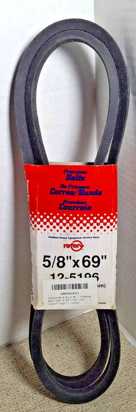754-0145a Rotary 12-5196 Belt / Replaces Mtd And Others See Below 69 Inch X 5/8