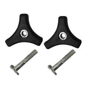 Ruifuu 717015886917 2 Sets Lawn Mower Handle Bolts Triangle Knob Nut Screw Bolt