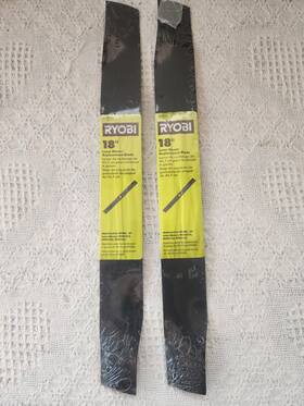 Ac04023 Ryobi 2 18 Inch Replacement Blades For 40v 2-in-1 Lawn Mower Ac04023. New