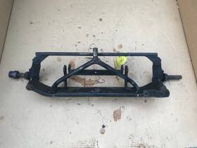 1650553sm Simplicity Gth-l Lawn Mower Front Axle With Spindles And Tie Rod Assembly