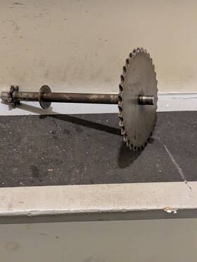 1732389sm Snapper Snow Blower 1732389 Sprocket And Shaft