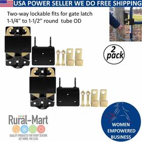 S16100700 Speeco S16100100 2-pack Black 2-way Lockable Gate Latch Small Replaces For Cat