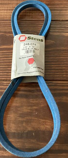 248-074 Stens 1/2 Inch X 74 True Blue Belt Nos