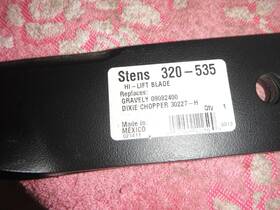 320-535 Stens Rolled Air-lift Mower Blade Replaces Toro 113579 And Others -item #320-535