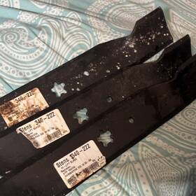 340-222 Stens Hi-lift Steel Blades For American Lawn Mower Co 18 08-34 3 Pack