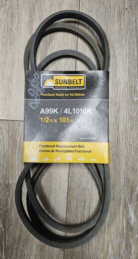 4l1010k Sunbelt 809711517681 New A99k / Deck Drive Universal Belt 1/2in X 101in - Made In Usa