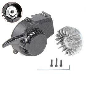 97170131 Sunqiao Pocket Bike Pull Starter Alloy Aluminum Recoil Fly Wheel For 47 49cc