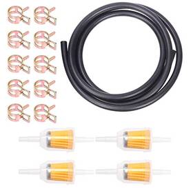 S2927 Swpeet 15pcs Inch Id Fuel Line Set Including 2 5/16 Gold Spring Hose Clamps