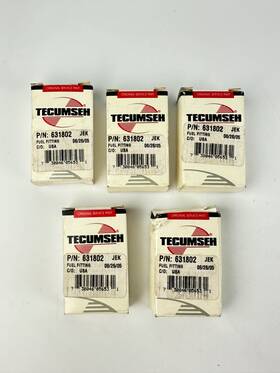 631802 Tecumseh Genuine Fuel Fitting Lot Of 5