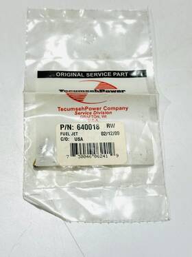 640359 Tecumseh 640018 Fuel Jet Nozzle - Replaces High Quality Replacement