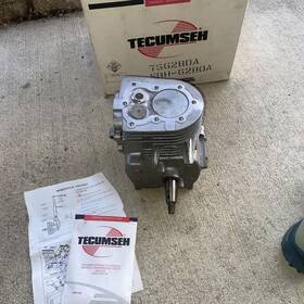 756280a Tecumseh Vintage Nos Horizontal Shaft Shortblock For H60 With Pto