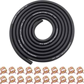 C-019-1 Tnisesm C-019-1/4 1/4 Inch Id Fuel Line Hose 10ft 20 Clamps For Small Gas Engines-free Shih