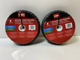 Toro 021038595023 Lot Of 2 Oem Lawnmower 8 Inch Replacement Front/rear Wheel Part #59502 New