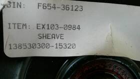 103-0984 Toro Part # Toro/exmark Sheave Pulley