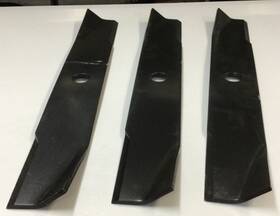 109-6480 Toro Genuine Mower Blades 3 Pc 1096480 18 Inch Long 1 Center Hole