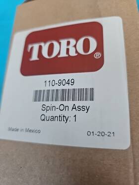 110-9049 Toro Fuel Filter Water Seperator