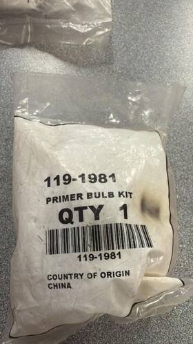 119-1981 Toro Genuine Primer Bulb Snow Blower Snowblower