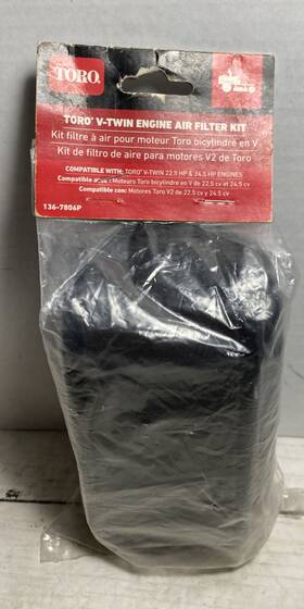 136-7806p Toro Lawn Mower Replacement Engine Air Filter Kit For Timecutter V-twin Engines