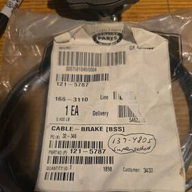137-4805 Toro Genuine Cable-brake Bbc Part# 121- 5787 Superseded To #137-4805