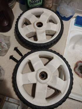 137-4837 Toro 11 Inch Wheel Assembly With Axle Bolts
