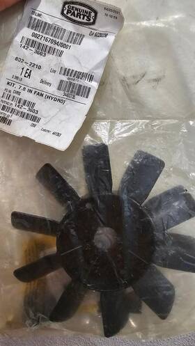 142-3603 Toro Genuine Oem Part # 7.8 Inch Hydro Fan Kit