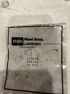 609638 Toro Nos Oem Spring. Lot Of 10