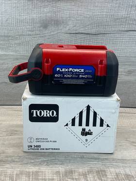 66810 Toro Oem Battery 60 Volt Max 10.0 Amp Part # 66810- Slightly Used