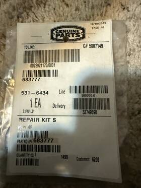 683777 Toro Oem Nos Lawnboy / Carburetor Repair Kit