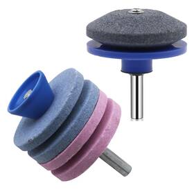 Torsor 774113068645 2 Pack Lawn Mower Blade Sharpener Single/quad Layer Grinding Corundum Stones